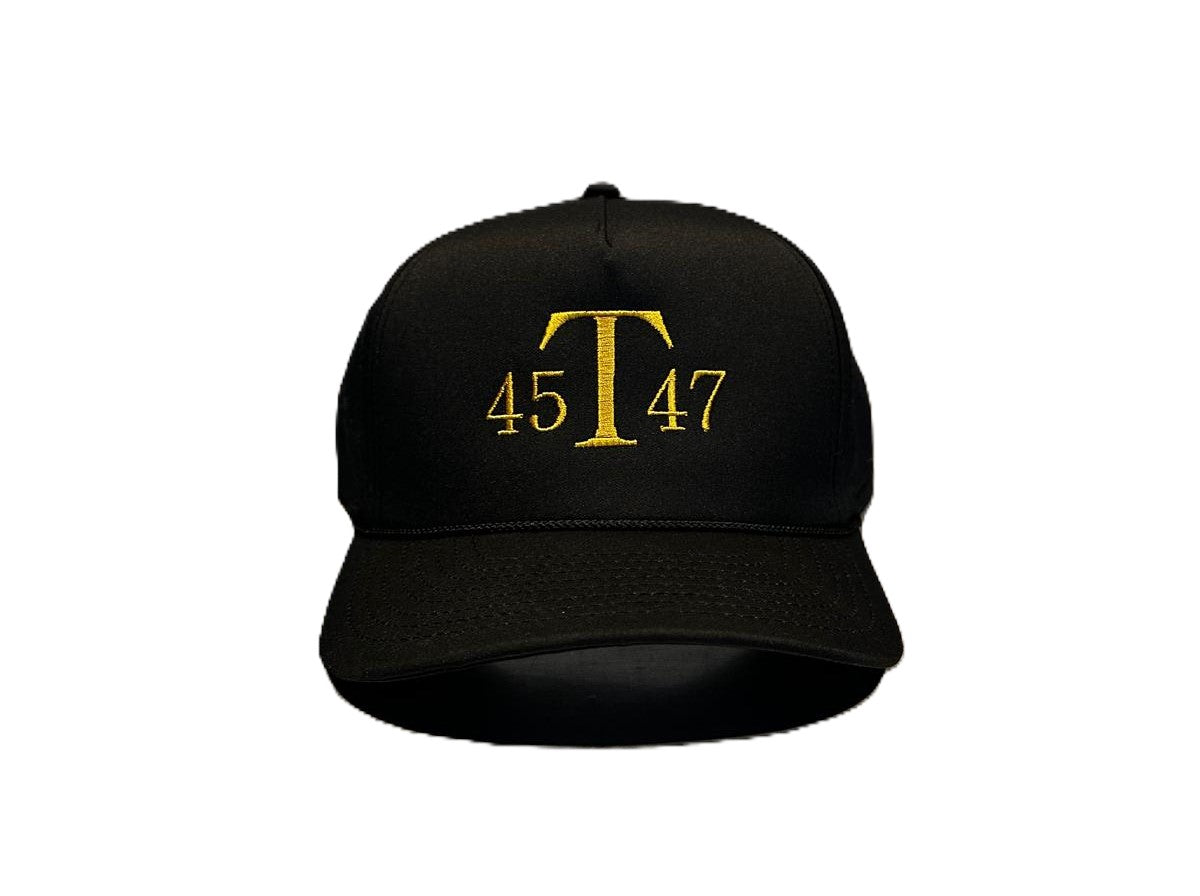 45 T 47 "Black & Gold" Rope Hat